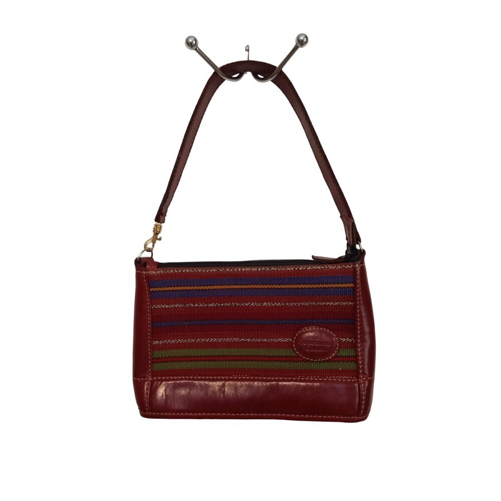 Guatemala Cedeno Leather‎ and fabric mini handbag purse